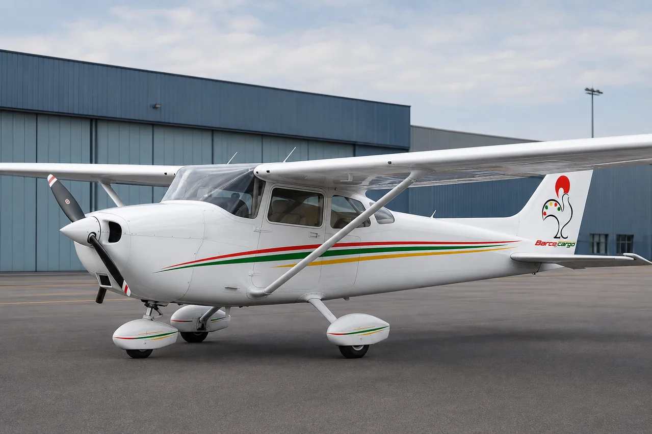 Cessna 172 Skyhawk da BarcelCargo no Microsoft Flight Simulator